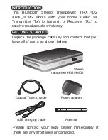 Preview for 2 page of Alead ASTRHD5C2 User Manual