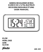 Preview for 1 page of Alecto AK-40 User Manual