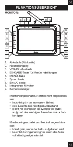 Предварительный просмотр 43 страницы Alecto AVM-500 User Manual