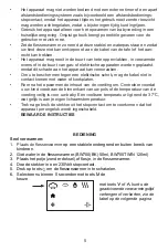 Предварительный просмотр 5 страницы Alecto BW-700 Instruction Manual