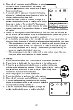 Предварительный просмотр 22 страницы Alecto BW-700 Instruction Manual