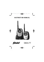 Alecto DBX-77 Instruction Manual preview