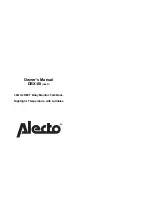 Preview for 1 page of Alecto DBX-88 Owner'S Manual