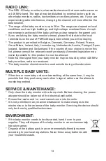 Preview for 13 page of Alecto DBX-92 User Manual