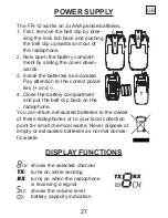 Preview for 27 page of Alecto FR-12 User Manual