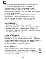 Preview for 38 page of Alecto FR-12 User Manual