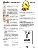 Alecto SUPERDUCK BC-06 Manual preview