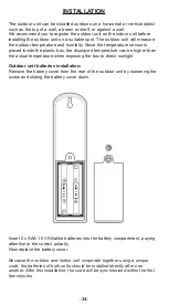 Предварительный просмотр 34 страницы Alecto WS-1100 User Manual