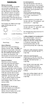 Предварительный просмотр 20 страницы Alecto WS-1700 User Manual