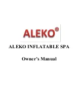 Aleko Inflatable SPA Owner'S Manual preview