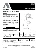 Alemite 7795-A5 Series Service Manual предпросмотр