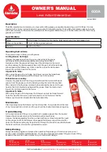 Preview for 1 page of Alemlube 600A Owner'S Manual