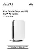 Preview for 1 page of Alen BreatheSmart 40 User Manual