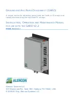 Preview for 1 page of ALENCON GARD-1000-V2.2 Installation, Operation And Maintenance Manual