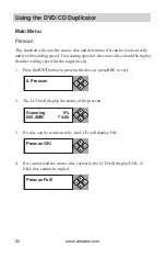 Preview for 26 page of Aleratec 1:1 DVD/CD Copy Cruiser Pro HLS User Manual