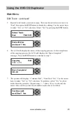 Preview for 31 page of Aleratec 1:1 DVD/CD Copy Cruiser Pro HLS User Manual