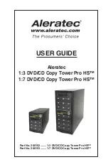 Предварительный просмотр 1 страницы Aleratec 1:3 DVD/CD Copy Tower Pro HS User Manual