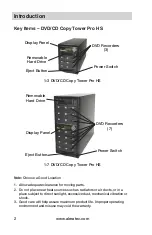 Предварительный просмотр 8 страницы Aleratec 1:3 DVD/CD Copy Tower Pro HS User Manual