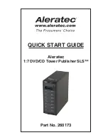 Предварительный просмотр 1 страницы Aleratec 1:7 DVD/CD Tower Publisher SL Quick Start Manual