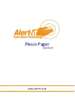 Preview for 1 page of Alert-it Plesio Pager Quick Start Manual