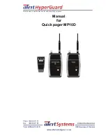 Alert Systems HyperGuard MP10D Manual preview