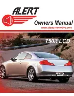 Предварительный просмотр 1 страницы Alert 750R-LCD Owner'S Manual