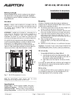 Preview for 1 page of ALERTON GP-IO-332 Installation Instructions