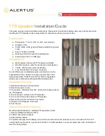 Preview for 2 page of ALERTUS TTS Speaker Installation Manual