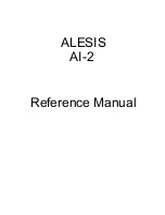 Alesis AI-2 Reference Manual предпросмотр