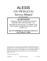 Alesis CC0 Service Manual preview