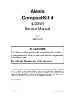 Предварительный просмотр 1 страницы Alesis compactkit 4 Service Manual