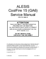 Alesis COOLFIRE 15 Service Manual предпросмотр