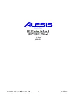 Preview for 1 page of Alesis DG8 Service Manual