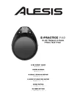 Предварительный просмотр 1 страницы Alesis E-PRACTICE Quick Start Manual