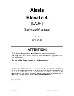 Alesis ELEVATE 4 Service Manual preview