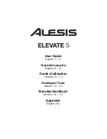 Preview for 1 page of Alesis Elevate 5 User Manual