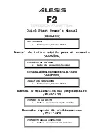 Preview for 1 page of Alesis F2 Quick Start Owner'S Manual