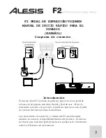 Preview for 7 page of Alesis F2 Quick Start Owner'S Manual