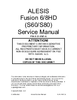 Alesis Fusion 6HD Service Manual preview