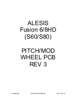 Предварительный просмотр 97 страницы Alesis Fusion 6HD Service Manual