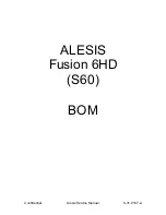 Предварительный просмотр 132 страницы Alesis Fusion 6HD Service Manual