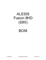 Предварительный просмотр 141 страницы Alesis Fusion 6HD Service Manual