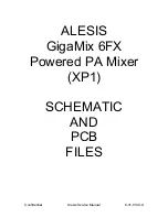 Предварительный просмотр 5 страницы Alesis GigaMix 6FX Service Manual