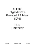 Preview for 44 page of Alesis GigaMix 6FX Service Manual