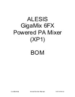 Preview for 45 page of Alesis GigaMix 6FX Service Manual