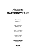 Alesis Harmony 61 MKII User Manual preview