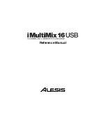 Alesis iMultiMix 16 USB Reference Manual preview