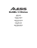 Предварительный просмотр 1 страницы Alesis MultiMix 10 Wireless User Manual