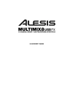 Alesis MULTIMIX 8 USB FX Quick Start Manual предпросмотр