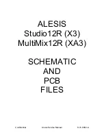 Preview for 5 page of Alesis MultiMix12R Service Manual